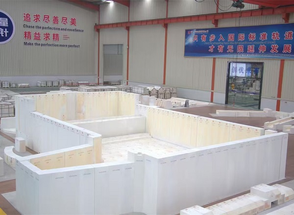 55m² Glass Melting Furnace AZS Bricks